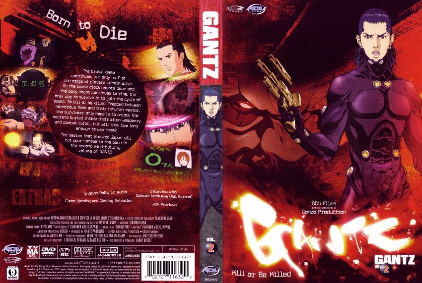 Gantz Vol 2 R1 Movie Dvd Scanned Covers 478gantz Vol2 Dvd Covers