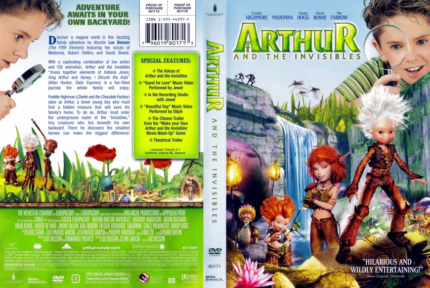 Arthur And The Invisibles - Movie DVD Scanned Covers - 5171ARTHUR AND ...