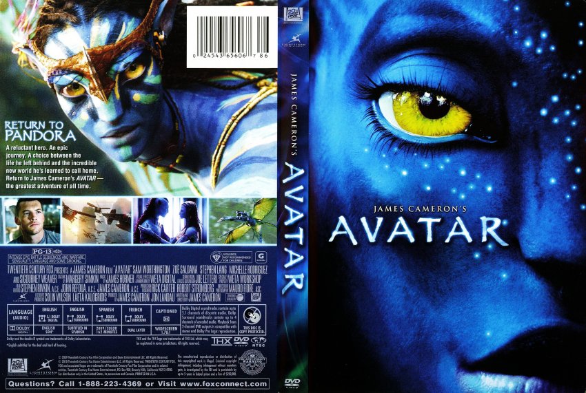 Avatar - Movie DVD Scanned Covers - Avatar - English f :: DVD Covers