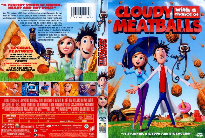 Cloudy With A Chance Of Meatballs Movie Cover