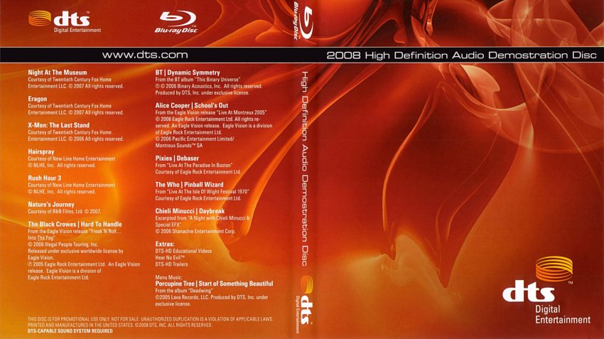 DTS Blu-ray Demo Disc 2008