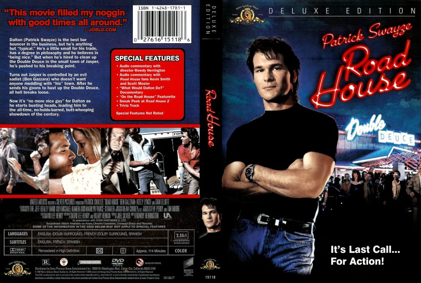 Road House Deluxe Edition Movie DVD Scanned Covers Roadhouse DE