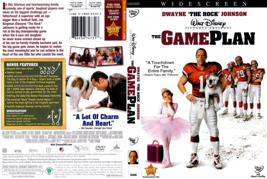 The Gameplan - Movie DVD Scanned Covers - THE GAMEPLAN :: DVD Covers