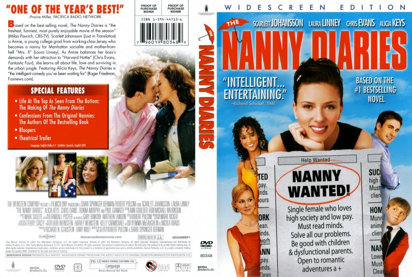 The Nanny Diaries Movie Dvd Scanned Covers The Nanny Diaries Dvd Covers