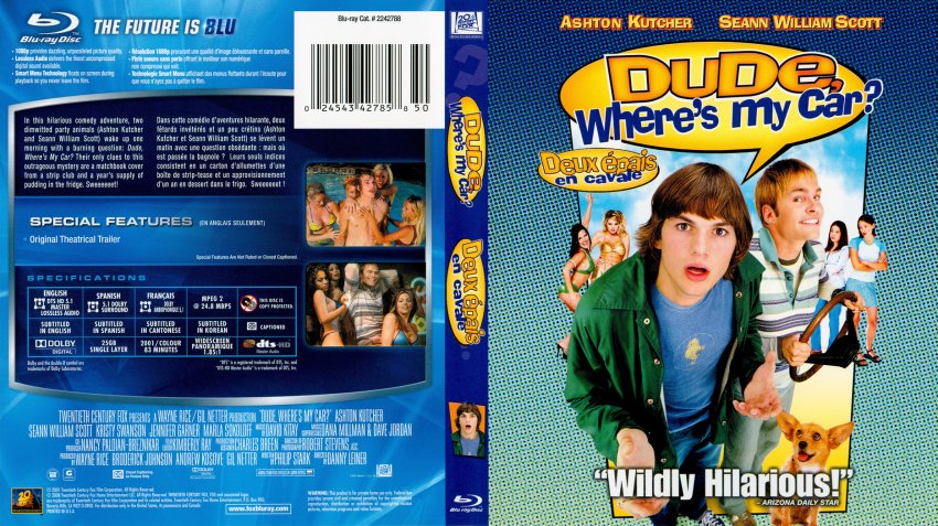 Dude, Where's My Car? - Movie Blu-Ray Scanned Covers - Dude Wheres My